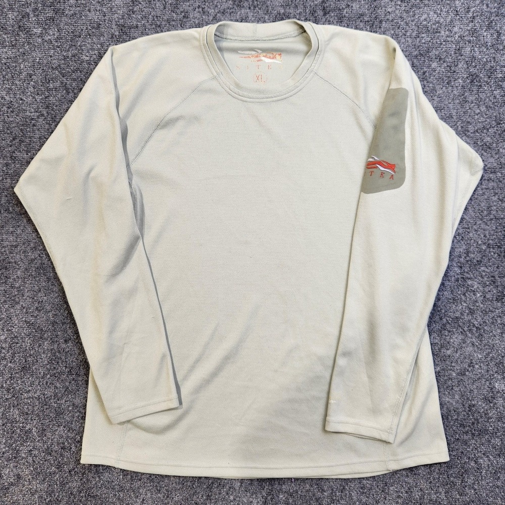 Sitka Shirt Mens XL Green Long Sleeve Lightweight Performance Base Layer